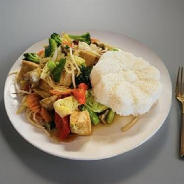 Lunch Stir Fried Veggies Delight.