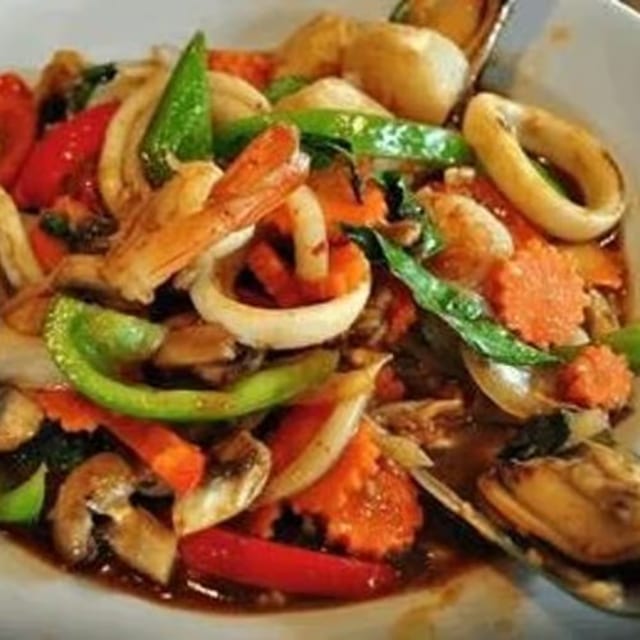 SP-5. Flaming Seafood.